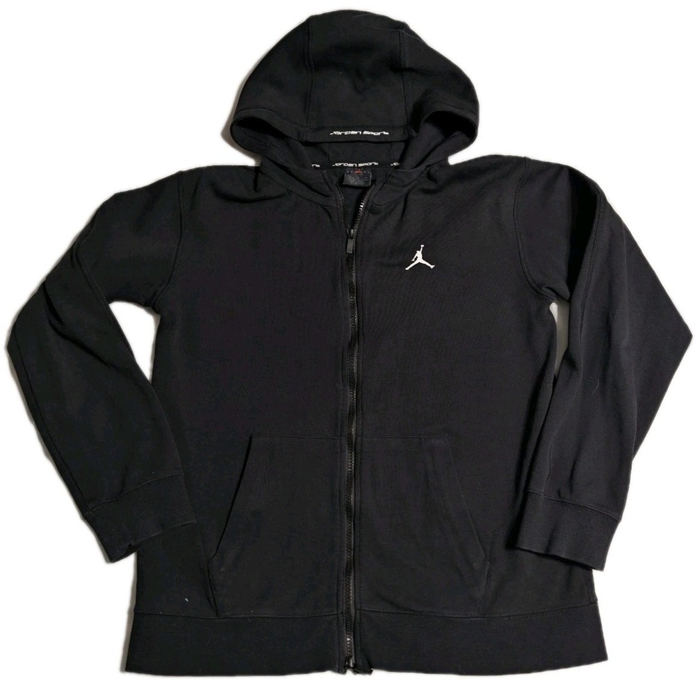 Jordan Brand Youth XL Full Zip Hoodie Black Jordan Sport Jumpman‎